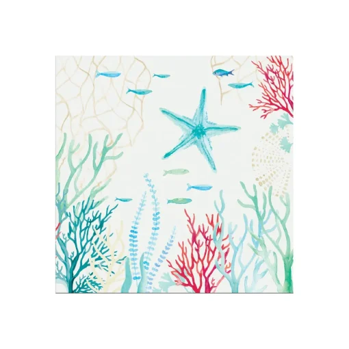 Easy Life Paquet de 20 serviettes Under The SEA