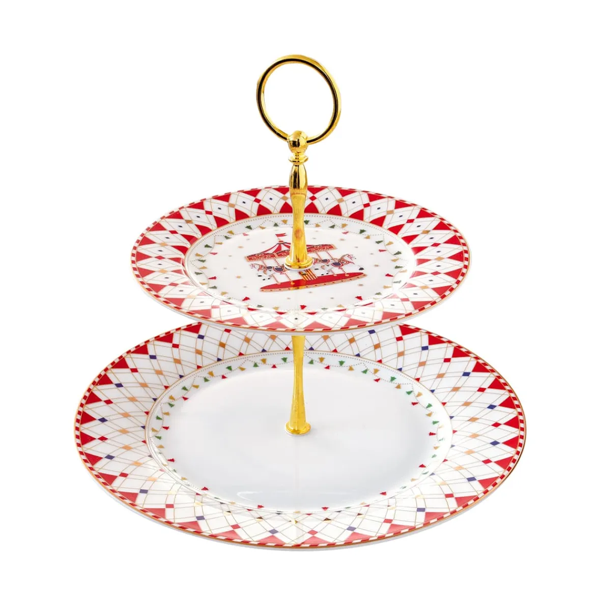 Easy Life Plat à gâteau à deux étages CHRISTMAS WONDERLAND Clearance