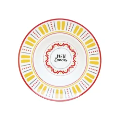 Easy Life Plat à pâtes en porcelaine PASTA & PIZZA LOVERS> Services De Table En Porcelaine​|Pizza & Pasta Lovers