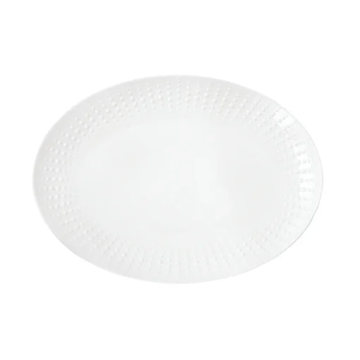 Easy Life Plat ovale blanc DROPS Hot