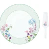 Easy Life Plateau à gâteau avec spatule FLORAISON Sale