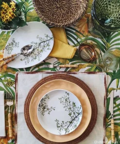 Easy Life Plateau de service en porcelaine, dimensions 36×25 cm NATURA> Nature|Services De Table En Porcelaine​