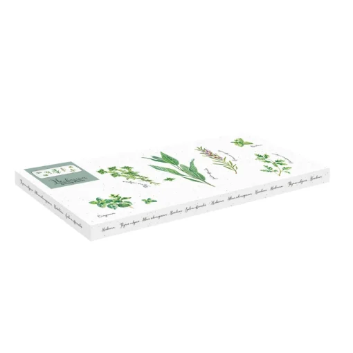 Easy Life Plateau rectangulaire de service en porcelaine, dimensions 36×15,5 cm HERBARIUM Hot