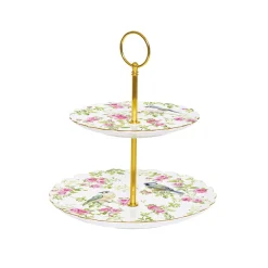 Easy Life Présentoir à gâteau à deux étages SPRING TIME> Romantique|Petit Dejeuner