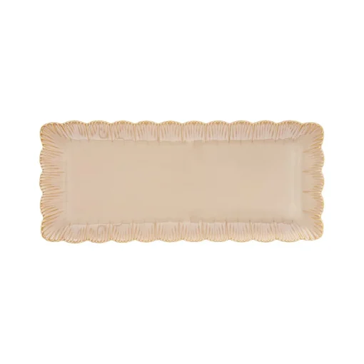 Easy Life Service de plateau beige FLEURI Clearance