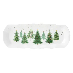 Easy Life Service de plateau rectangulaire FESTIVE TREES> Services De Table En Porcelaine​|Festive Trees