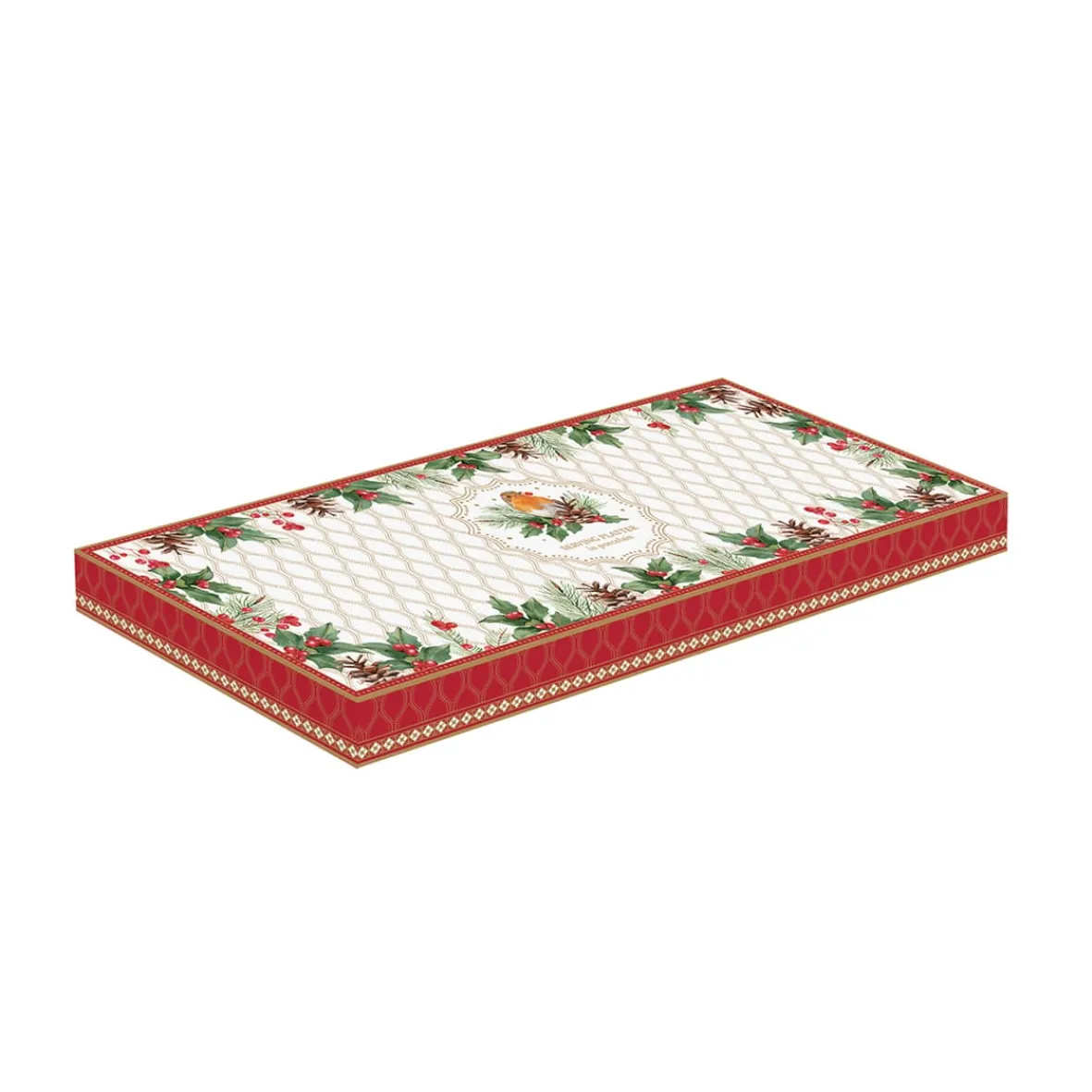 Easy Life Service de plateau rectangulaire CHRISTMAS BERRIES