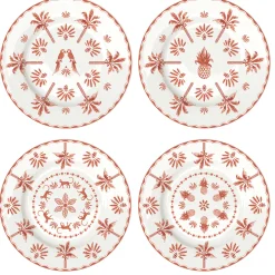 Easy Life Set de 4 assiettes à dessert EXOTIC VIBES