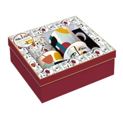 Easy Life Set de 4 mugs 300 ml en porcelaine fine MODERNISME Outlet