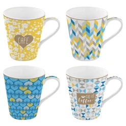 Easy Life Set de 4 mugs en porcelaine de 300 ml CUP OF COFFEE Online