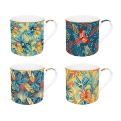 Easy Life Set de 4 mugs en porcelaine de 300 mlEQUATORIAL Best
