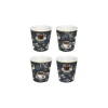 Easy Life Set de 4 petits verres à café BARISTA