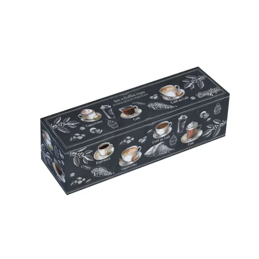 Easy Life Set de 4 petits verres à café BARISTA