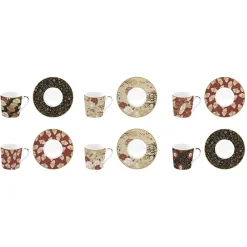 Easy Life Set de 6 tasses à café avec soucoupes KIMONO Outlet