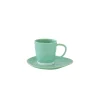 Easy Life Set de 6 tasses à café de 120 ml avec soucoupes en porcelaine INTERIORS AQUA Sale