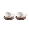Easy Life Set de 2 tasses avec soucoupes SAKURA Sale