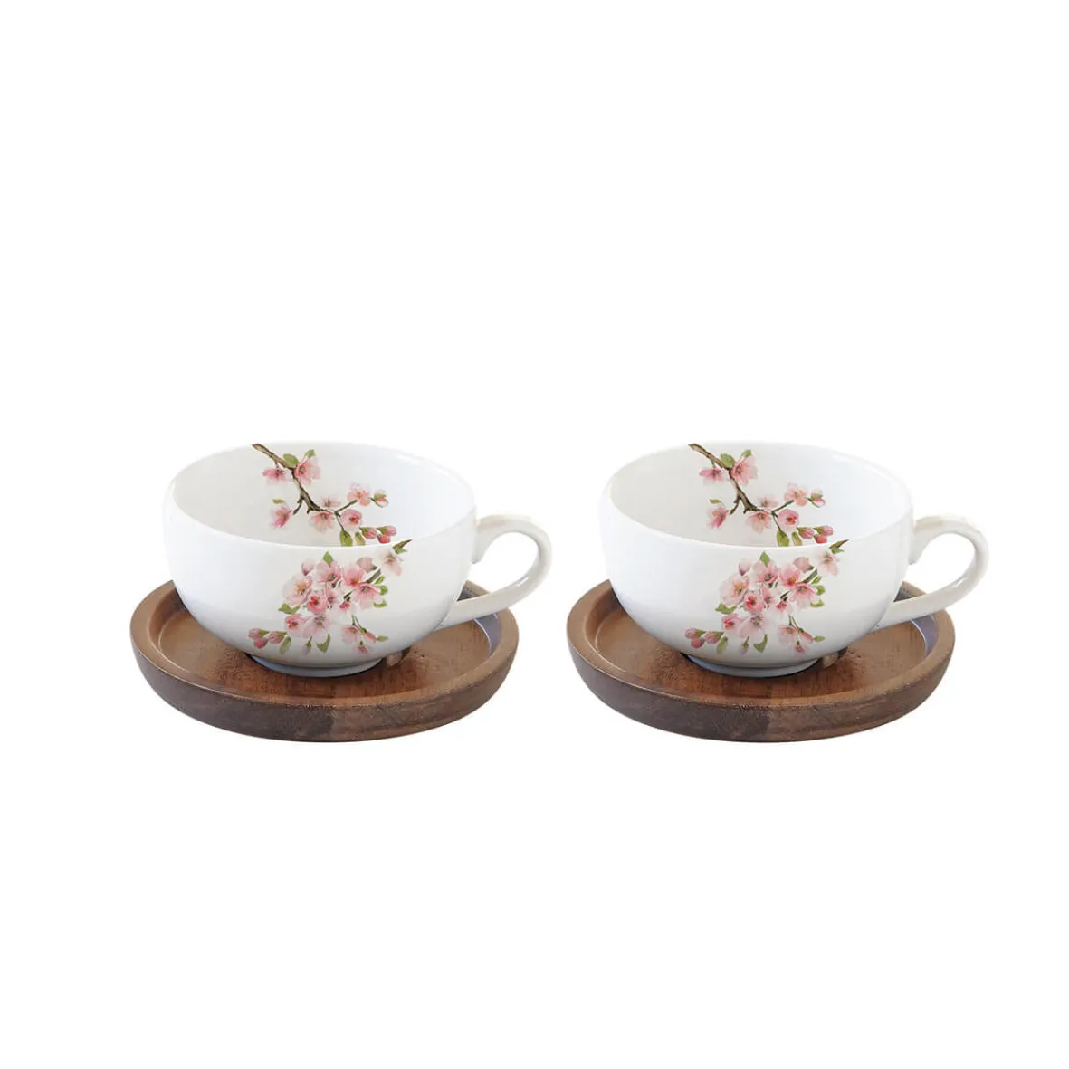 Easy Life Set de 2 tasses avec soucoupes SAKURA Sale