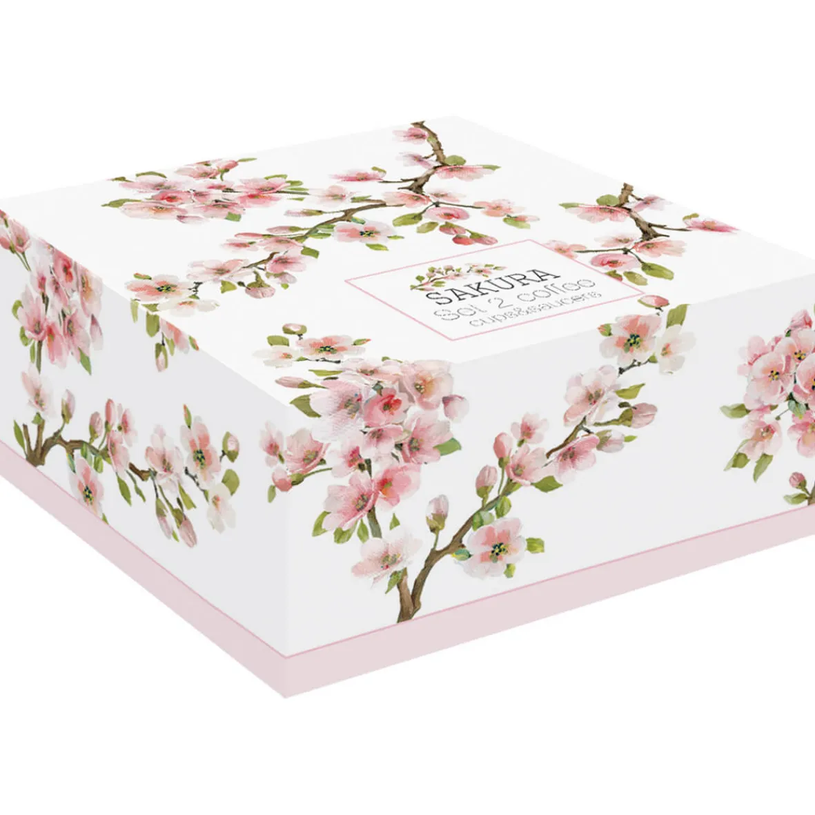 Easy Life Set de 2 tasses avec soucoupes SAKURA Sale