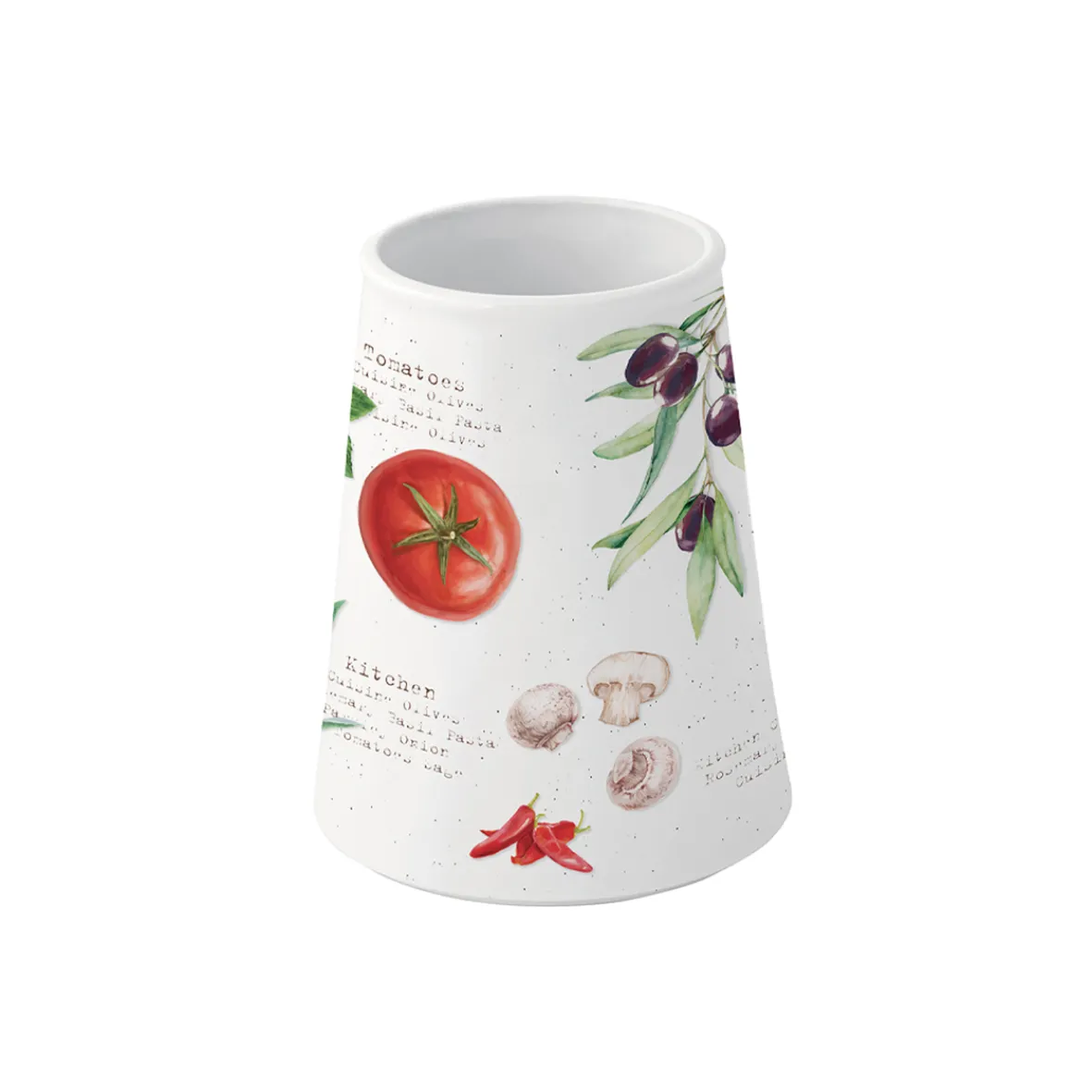 Easy Life Set de 5 ustensiles de cuisine en bambou avec support en porcelaine HOME & KITCHEN Outlet