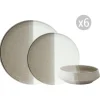 Easy Life Set de vaisselle 18 pièces DOUBLE BEIGE Outlet