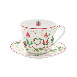 Easy Life Tasse à café avec soucoupe Ready For CHRISTMAS> Noël|Petit Dejeuner