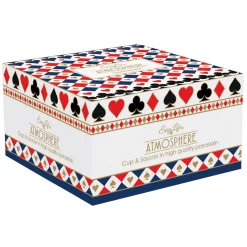 Easy Life Tasse à petit-déjeuner avec soucoupe, 400 ml CASINO ROYALE