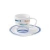 Easy Life Tasse à thé avec soucoupe BORD DE MER Outlet