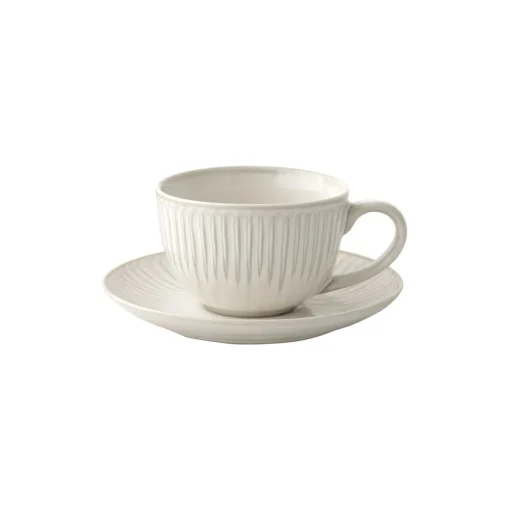 Easy Life Tasse avec soucoupe GALLERY WHITE New