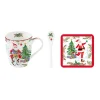 Easy Life Tasse et cuillère avec sous-verre JOYFUL SANTA Best
