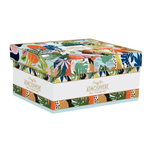 Easy Life Théière de 600 ml avec 2 tasses TROPICAL VIBES Discount