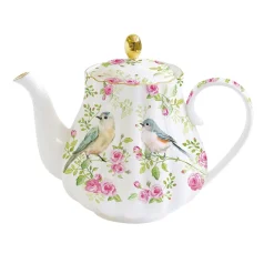 Easy Life Théière en porcelaine de 800 ml SPRING TIME> Romantique|Petit Dejeuner