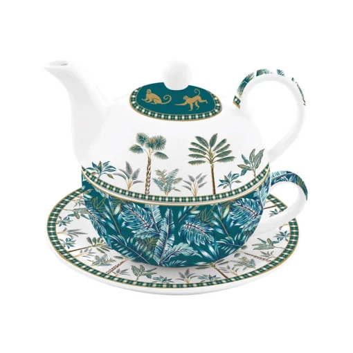 Easy Life Théière «tea for One» 350 ml en porcelaine Atmosphere JUNGLE New